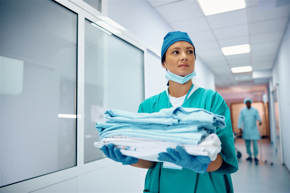 drap traditionnel à l'hopital